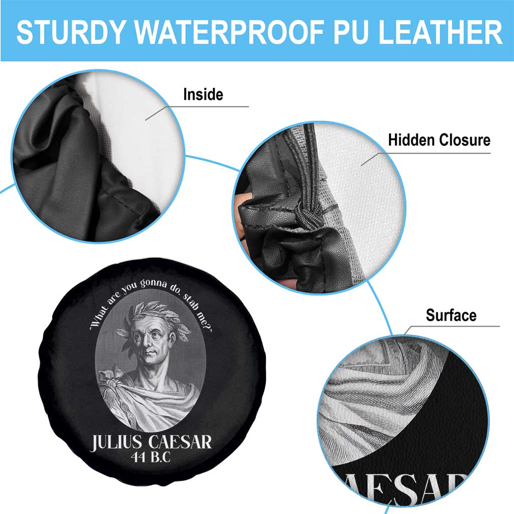 Funny Julius Caesar Spare Tire Cover What Are You Gonna Do Stab Me Roman History TS11 Print Your Wear
