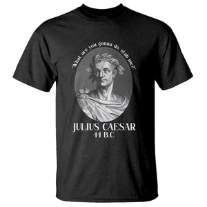 Funny Julius Caesar T Shirt What Are You Gonna Do Stab Me Roman History TS11 Black Print Your Wear
