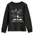 Funny Spooky And Feral Raccon Halloween Youth Sweatshirt Racoon Lover TS11 Black Print Your Wear