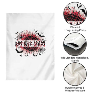 Funny Halloween Bat Shit Crazy Garden Flag Horror Spider Web TS11 Print Your Wear