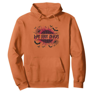 Funny Halloween Bat Shit Crazy Hoodie Horror Spider Web TS11 Orange Print Your Wear