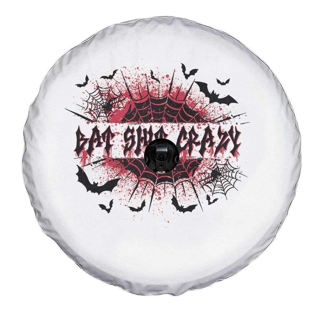 Funny Halloween Bat Shit Crazy Spare Tire Cover Horror Spider Web TS11 Print Your Wear