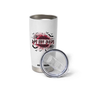 Funny Halloween Bat Shit Crazy Tumbler Cup Horror Spider Web TS11 Print Your Wear