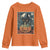 Funny Spooky Black Cat Eating Ramen Kawaii Japanese Halloween Youth Sweatshirt TS11 Orange Print Your Wear