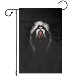 Funny Scary Face Ghost Hand Heart Sign Halloween Garden Flag TS11 Black Print Your Wear