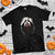 Funny Scary Face Ghost Hand Heart Sign Halloween T Shirt TS11 Black Print Your Wear
