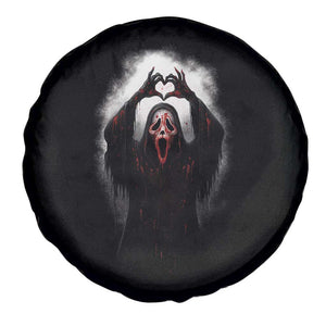 Funny Scary Face Ghost Hand Heart Sign Halloween Spare Tire Cover TS11 Print Your Wear