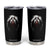 Funny Scary Face Ghost Hand Heart Sign Halloween Tumbler Cup TS11 Black Print Your Wear