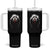 Funny Scary Face Ghost Hand Heart Sign Halloween Tumbler With Handle TS11 One Size: 40 oz Black Print Your Wear