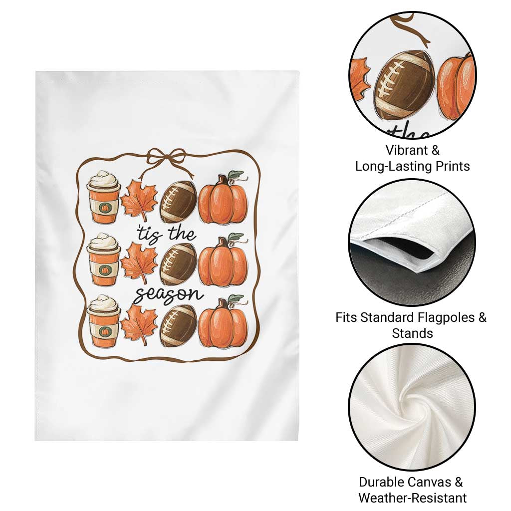 Tis The Season Fall Thanksgiving Garden Flag American Football Pumpkin TS11 Print Your Wear