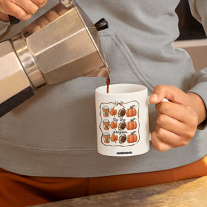 Tis The Season Fall Thanksgiving Coffee Mug American Football Pumpkin TS11 Print Your Wear