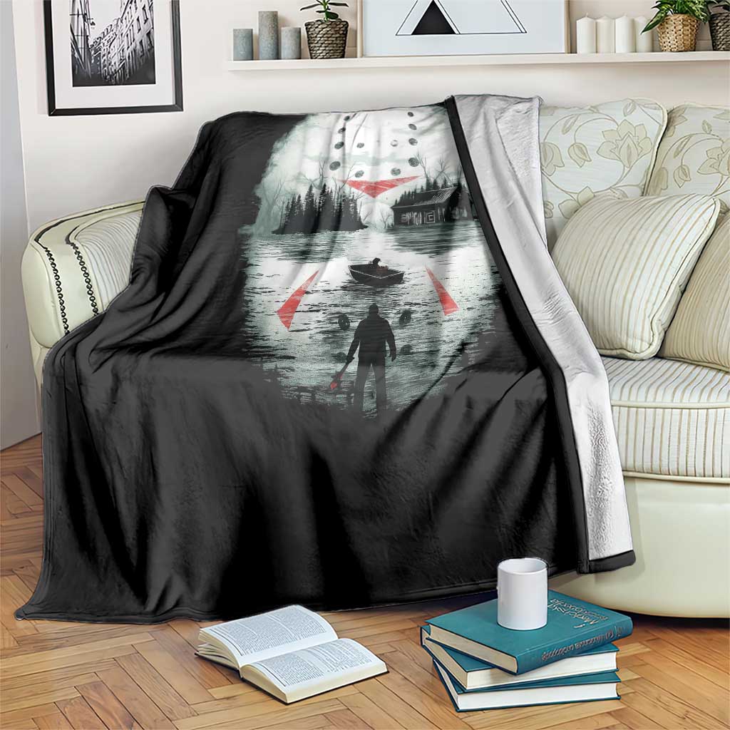 Halloween Jason Hockey Mask Friday 13th Slasher Throw Blanket TS11 Print Your Wear