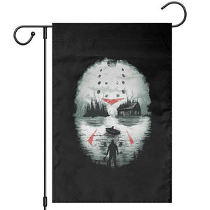 Halloween Jason Hockey Mask Friday 13th Slasher Garden Flag TS11 Black Print Your Wear
