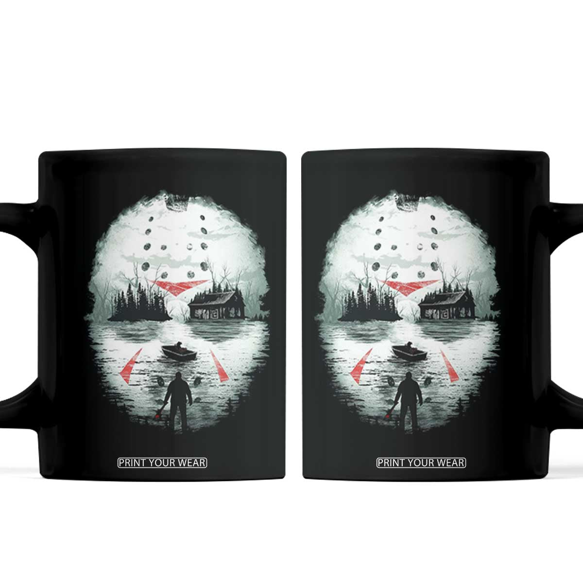 Halloween Jason Hockey Mask Friday 13th Slasher Coffee Mug TS11 Black Print Your Wear