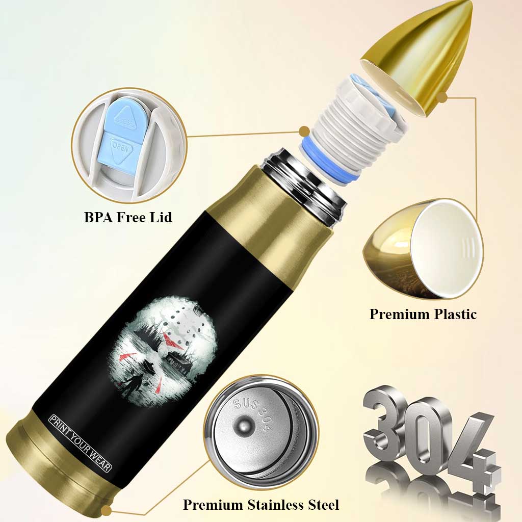 Halloween Jason Hockey Mask Friday 13th Slasher Bullet Tumbler TS11 Print Your Wear