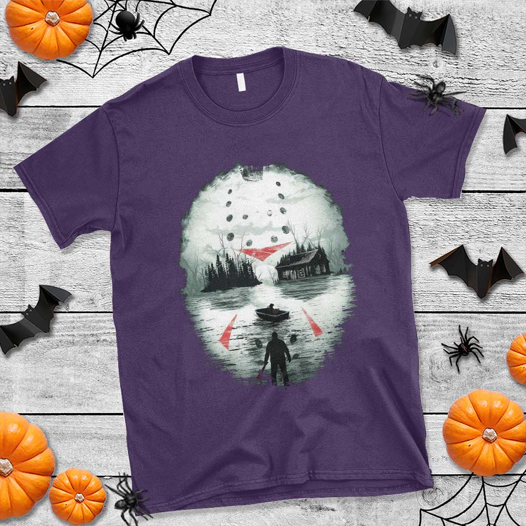 Halloween Jason Hockey Mask Friday 13th Slasher T Shirt TS11 Purple Print Your Wear