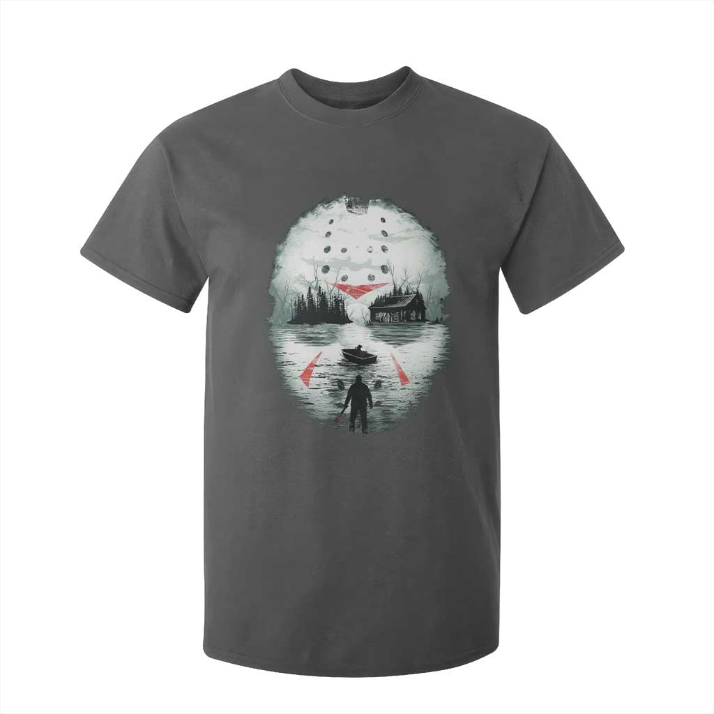 Halloween Jason Hockey Mask Friday 13th Slasher T Shirt For Kid TS11 Dark Heather Print Your Wear
