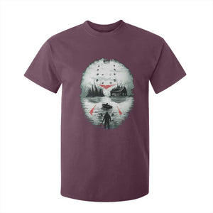 Halloween Jason Hockey Mask Friday 13th Slasher T Shirt For Kid TS11 Maroon Print Your Wear