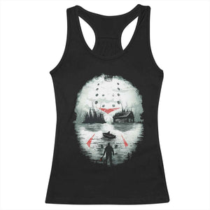Halloween Jason Hockey Mask Friday 13th Slasher Racerback Tank Top TS11 Black Print Your Wear
