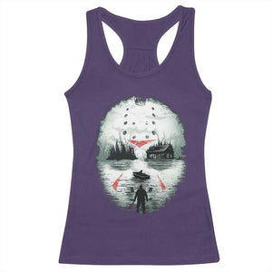 Halloween Jason Hockey Mask Friday 13th Slasher Racerback Tank Top TS11 Purple Print Your Wear