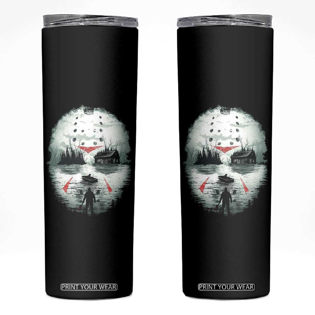 Halloween Jason Hockey Mask Friday 13th Slasher Skinny Tumbler TS11 Black Print Your Wear