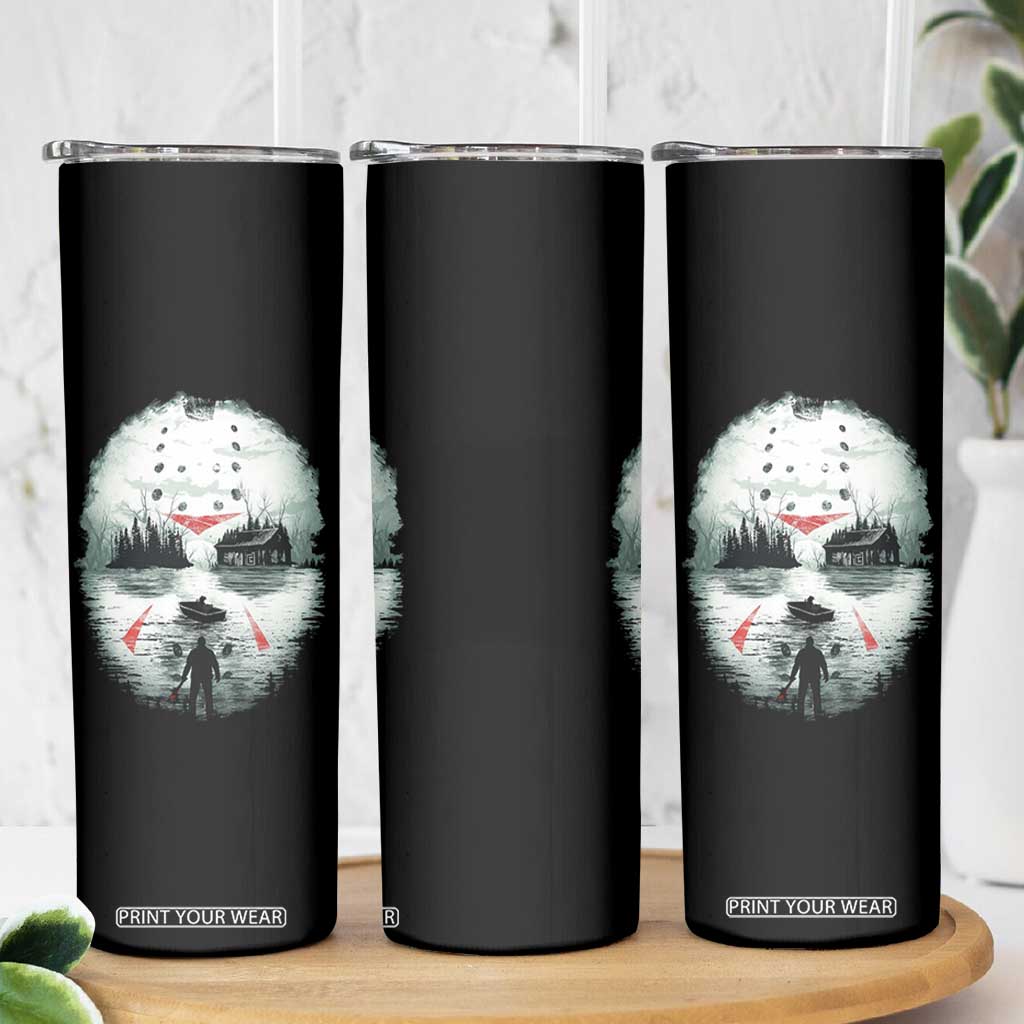 Halloween Jason Hockey Mask Friday 13th Slasher Skinny Tumbler TS11 Print Your Wear