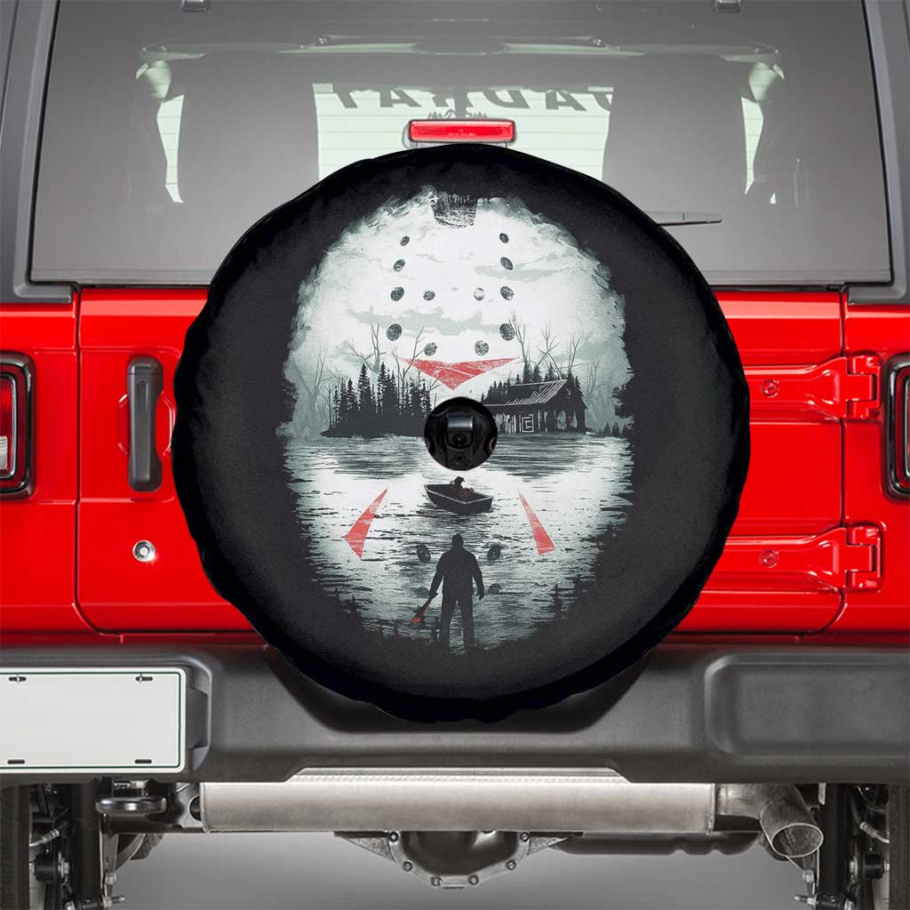 Halloween Jason Hockey Mask Friday 13th Slasher Spare Tire Cover TS11 Black Print Your Wear
