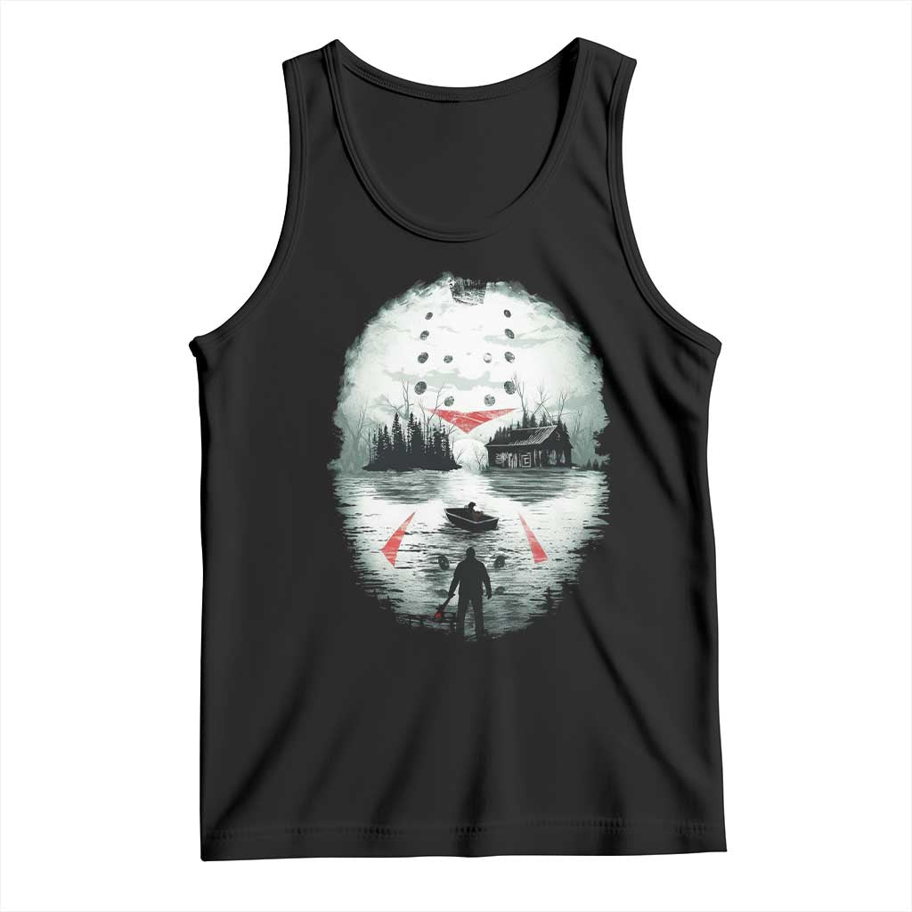 Halloween Jason Hockey Mask Friday 13th Slasher Tank Top TS11 Black Print Your Wear
