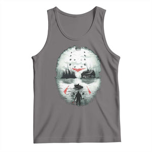 Halloween Jason Hockey Mask Friday 13th Slasher Tank Top TS11 Deep Heather Print Your Wear