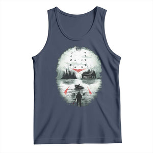 Halloween Jason Hockey Mask Friday 13th Slasher Tank Top TS11 Navy Print Your Wear