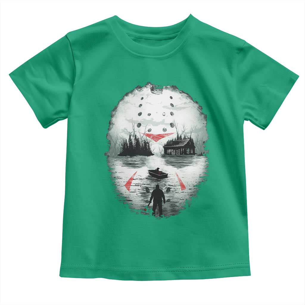 Halloween Jason Hockey Mask Friday 13th Slasher Toddler T Shirt TS11 Irish Green Print Your Wear