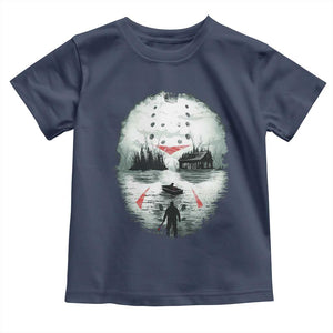 Halloween Jason Hockey Mask Friday 13th Slasher Toddler T Shirt TS11 Navy Print Your Wear
