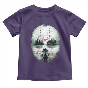 Halloween Jason Hockey Mask Friday 13th Slasher Toddler T Shirt TS11 Purple Print Your Wear