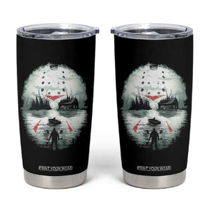 Halloween Jason Hockey Mask Friday 13th Slasher Tumbler Cup TS11 Black Print Your Wear
