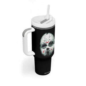 Halloween Jason Hockey Mask Friday 13th Slasher Tumbler With Handle TS11 Print Your Wear