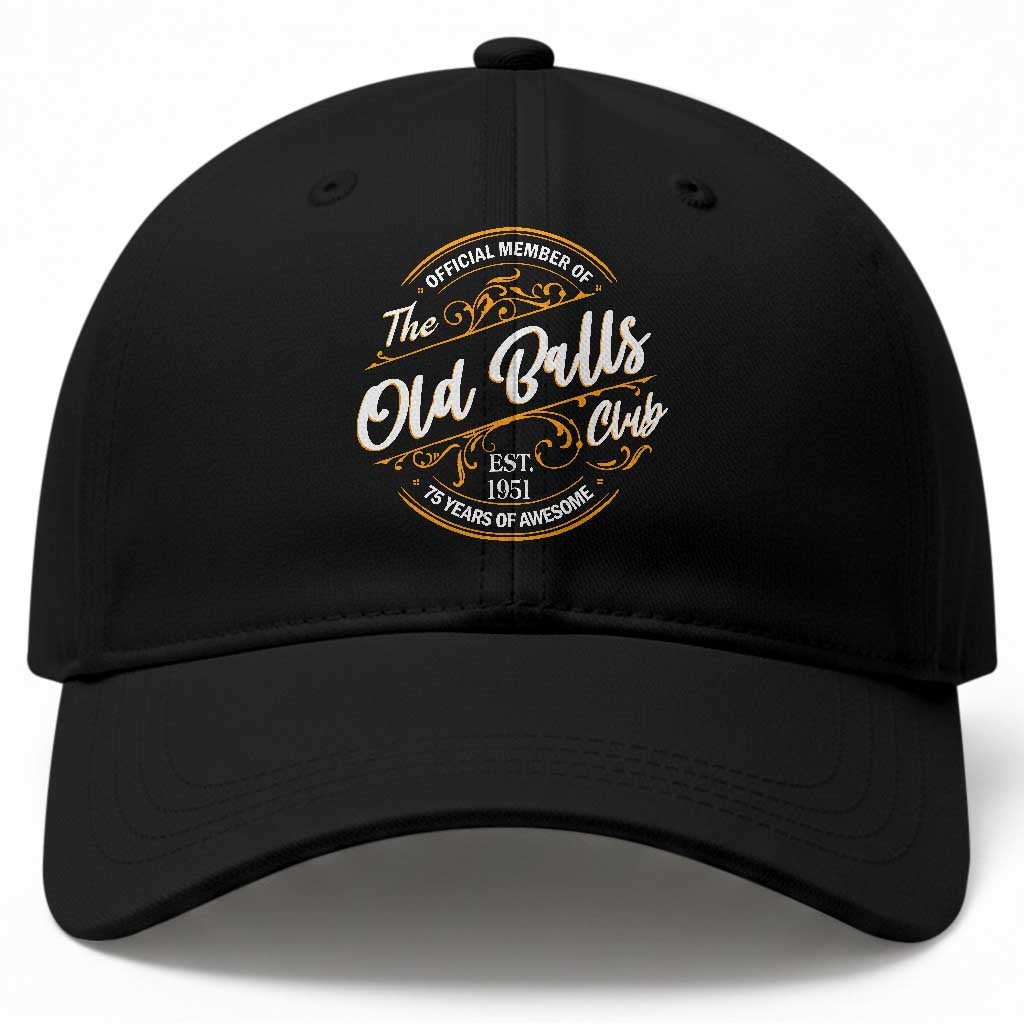 75th Birthday Est 1951 Baseball Cap Official Member Of The Old Ball Clubs TS11 Print Your Wear
