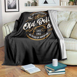 65th Birthday Est 1961 Throw Blanket Official Member Of The Old Ball Clubs