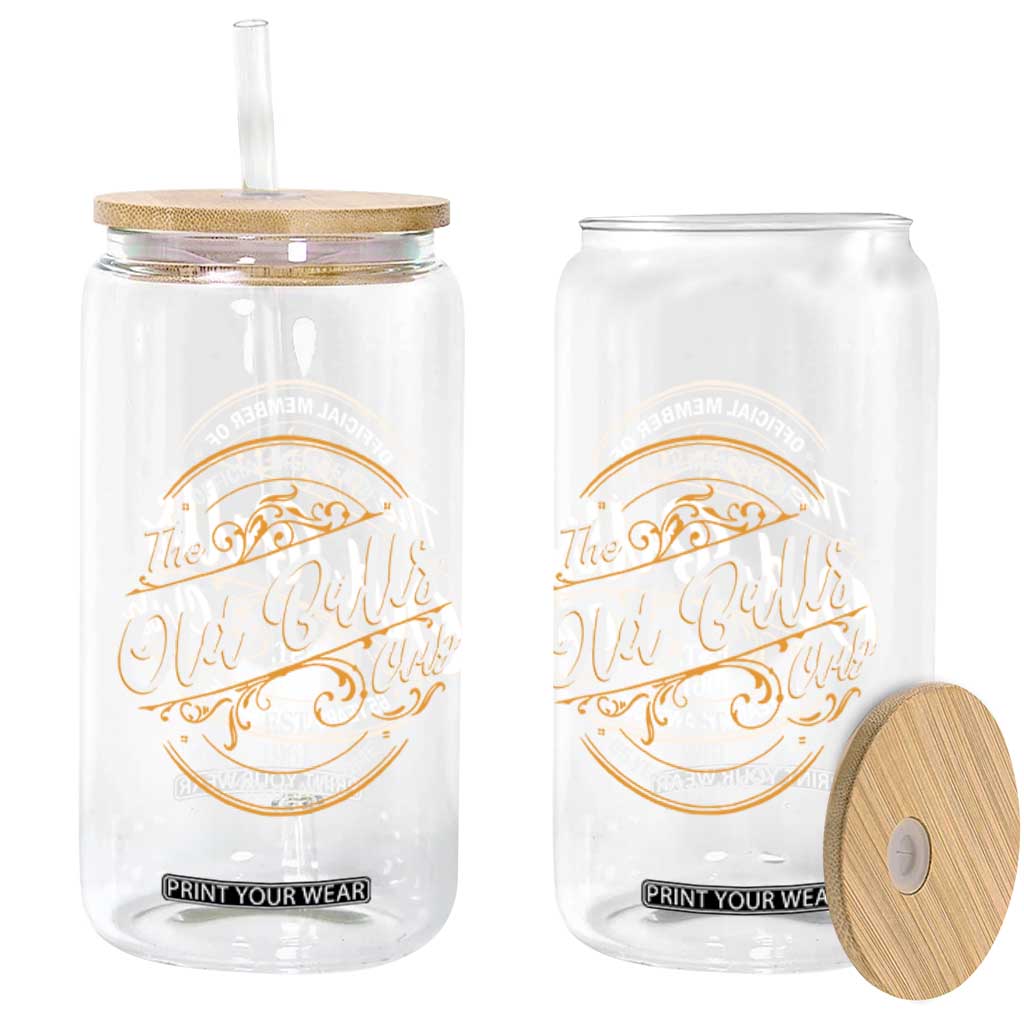 65th Birthday Est 1961 Glass Can Official Member Of The Old Ball Clubs
