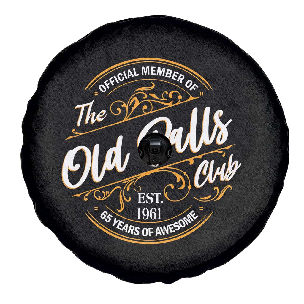 65th Birthday Est 1961 Spare Tire Cover Official Member Of The Old Ball Clubs