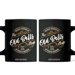 90th Birthday Est 1936 Coffee Mug Official Member Of The Old Ball Clubs TS11 Black Print Your Wear