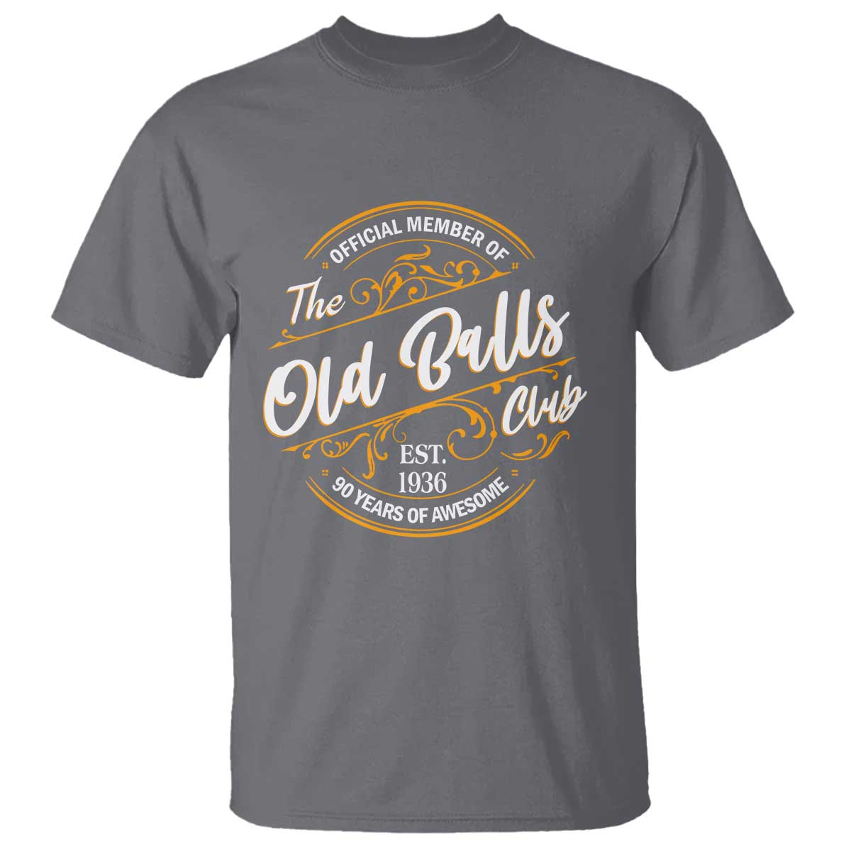 90th Birthday Est 1936 T Shirt Official Member Of The Old Ball Clubs