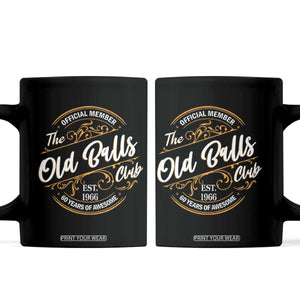 60th Birthday Est 1966 Coffee Mug Official Member Of The Old Ball Clubs