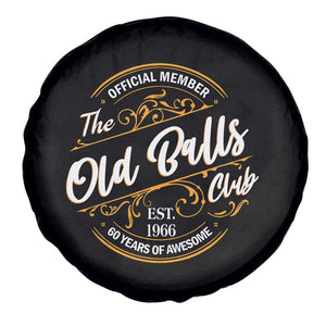 60th Birthday Est 1966 Spare Tire Cover Official Member Of The Old Ball Clubs