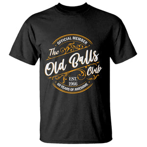 60th Birthday Est 1966 T Shirt Official Member Of The Old Ball Clubs