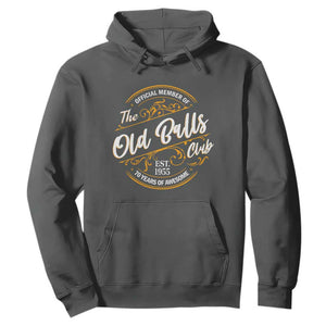 Funny 70th Birthday Hoodie Official Member Of The Old Ball Clubs Baby Boomers TS11 Dark Heather Print Your Wear