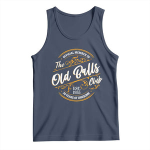 Funny 70th Birthday Tank Top Official Member Of The Old Ball Clubs Baby Boomers TS11 Navy Print Your Wear