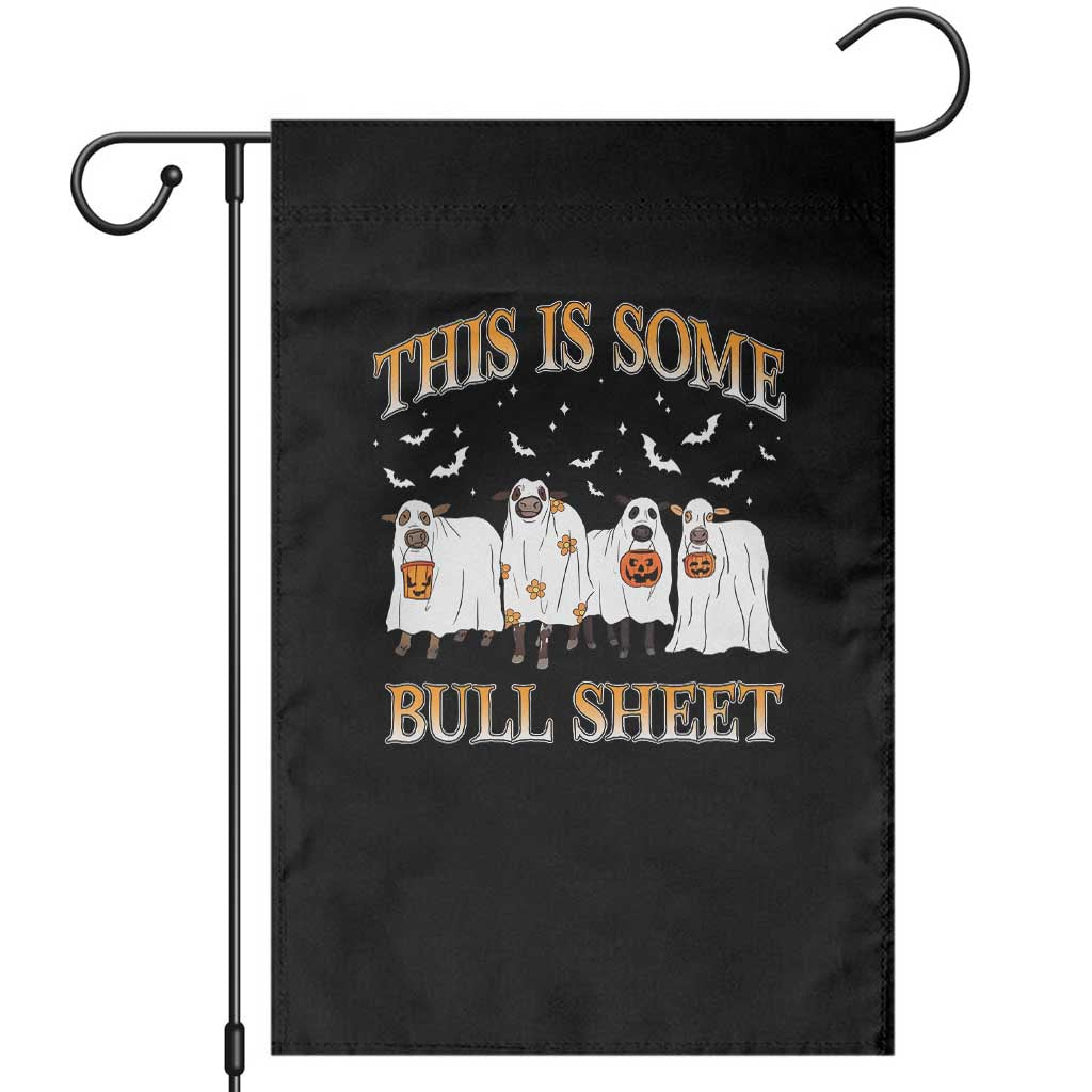 Funny Halloween Garden Flag This Is Some Bull Sheet Farm Cow Bat TS11 Black Print Your Wear