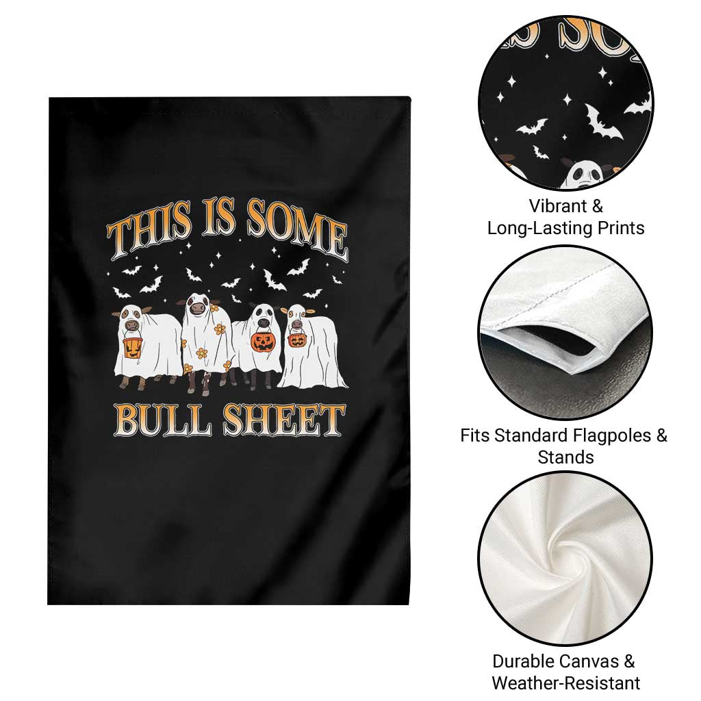 Funny Halloween Garden Flag This Is Some Bull Sheet Farm Cow Bat TS11 Print Your Wear