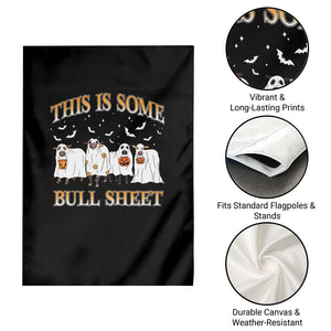 Funny Halloween Garden Flag This Is Some Bull Sheet Farm Cow Bat TS11 Print Your Wear