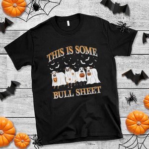 Funny Halloween T Shirt This Is Some Bull Sheet Farm Cow Bat TS11 Black Print Your Wear